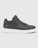 Zeus Grey Weave woven slip-on sneaker in grey by Apollo Moda