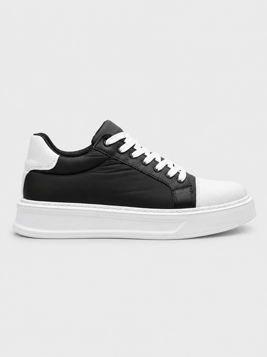 Apollo Moda Men's Titan Frost black and white chunky sneaker, main product photo
